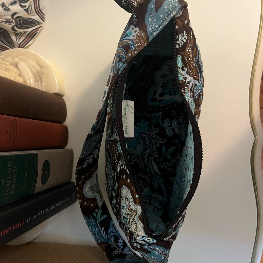 Euc | Vera Bradley Java Blue Pattern Small Handba… - image 4